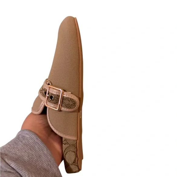 Buckle Clogs in Oat Color - Picture 6 of 7